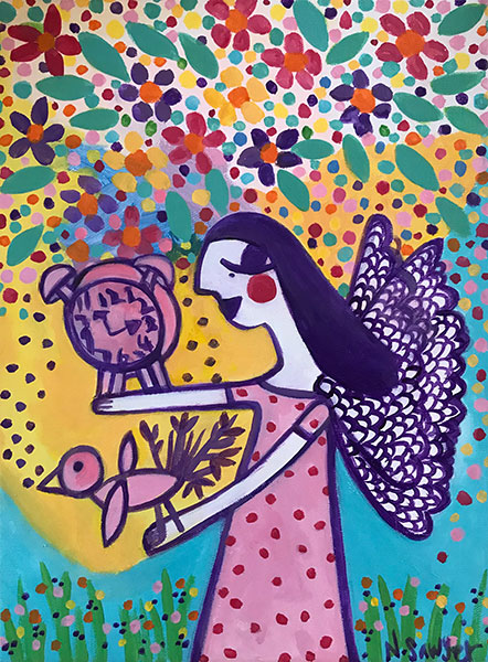 Time turns into colour